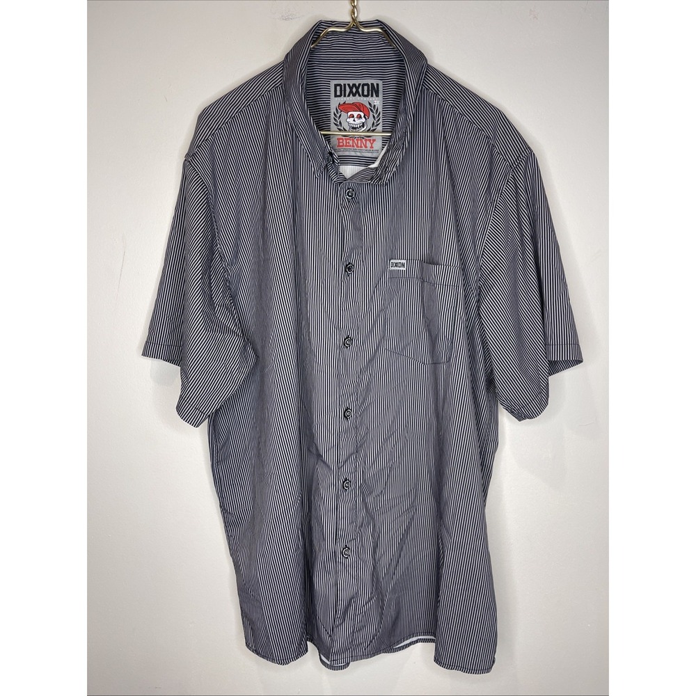 Dixxon The Benny Triple Stripe Grey Party Shirt 3X 3XL